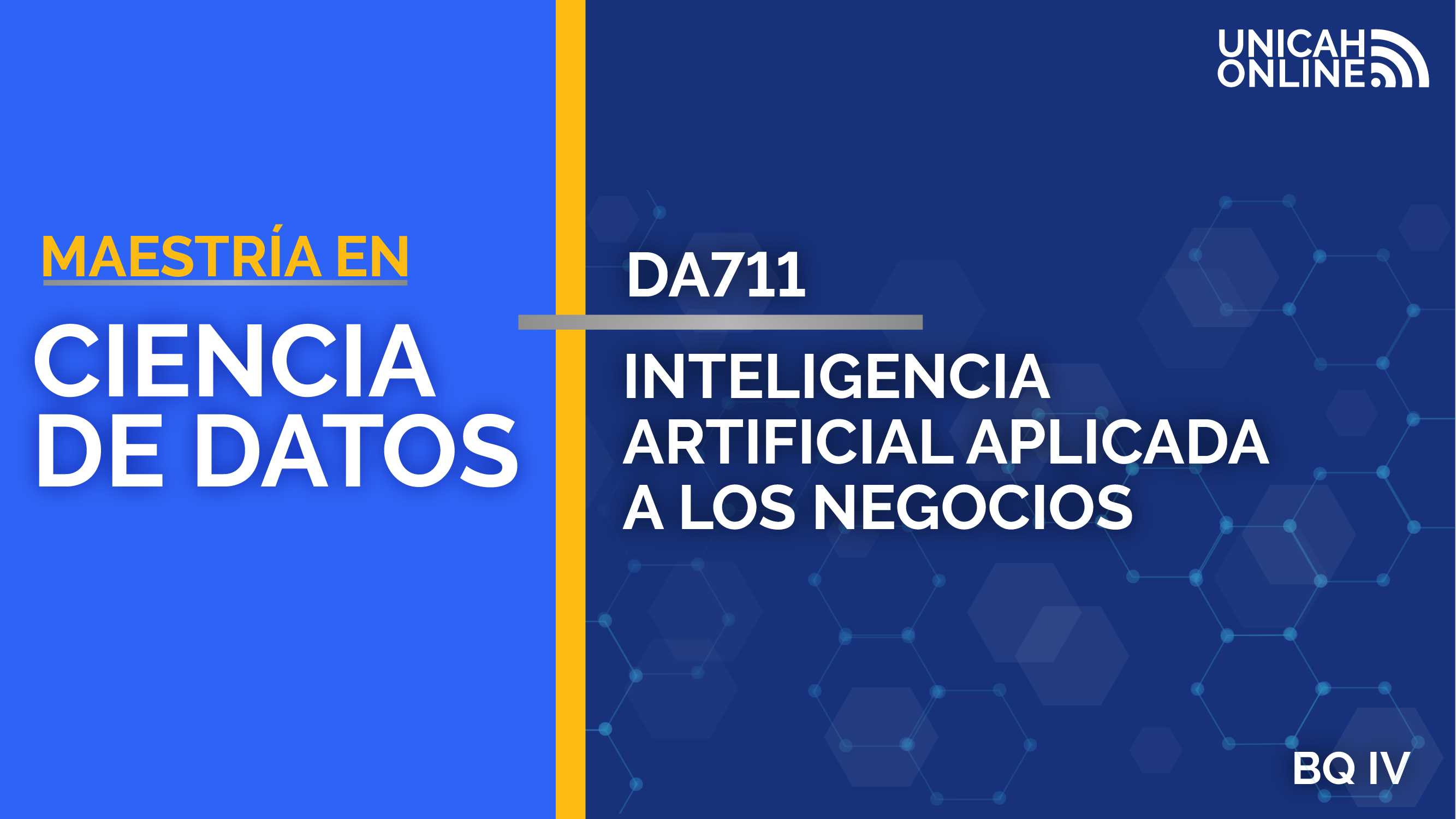 DA711 INTELIGENCIA ARTIFICIAL APLICADA EN LOS NEGOCIOS